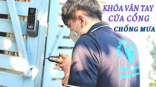 KHÓA VÂN TAY CHỐNG MƯA DÙNG CHO CỬA CỔNG TẠI KDC PHƯỚC KIỂN NHÀ BÈ, HCM | THIÊN LỘC MART DOOR LOCK