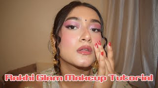 Rakhi Glam Makeup Tutorial | Pink Glam Makeup Tutorial for Raksha Bandhan