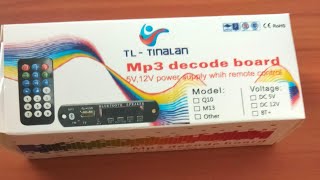 Bluetooth enabled MP3 decoder board with USB FM and SD card (secrets)🤫