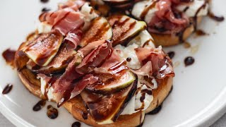 Sourdough Sandwich with Figs, Prosciutto, and Burrata | Easy Lunch Recipe