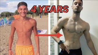 4 Year Natural Body Transformation 16-20 | Mattia Mancin