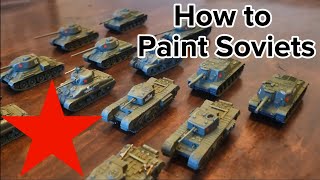 How to Paint WW2 Soviet tanks | Flames of War | Bolt Action