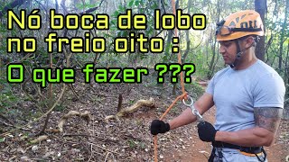 Como desfazer o nó boca de lobo no freio oito durante o rapel ! Técnica de auto-resgate