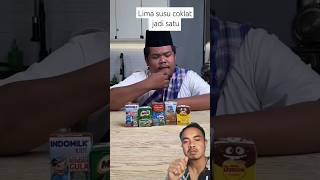 5 susu coklat jadi satu minuman#minuman #kopi #lucu #kuliner #funny #coklat #drink #mukbang #asmr