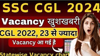 SSC CGL VACANCY ka धमाका 😱!SSC CGL State wise Vacancy chart 😱full details 😳2024!#ssccgl2024 #ssccgl