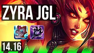 ZYRA vs GWEN (JGL) | Rank 5 Zyra, 0/2/15 | NA Challenger | 14.16