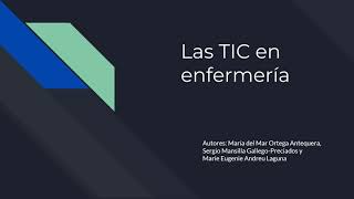 Las TIC en enfermería