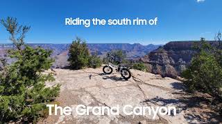 Biking the south rim of the Grand Canyon