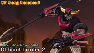 "Grendizer U" Official Trailer 2. New anime starts July 2024.