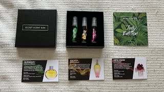 Secret Scent Box July Edition For her Unboxing