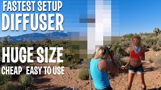 Fastest Biggest Cheapest Diffuser for Outdoor Photography and Video