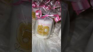 It’s a celebration to turn 60 🕯️ #minicandlepartyfavors #candlepartyfavors #weddingcandles #custom