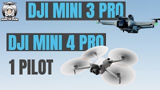 DJI Mini 3 Pro DJI Mini 4 with 1 Pilot  #shaunthedrone