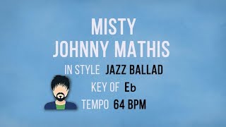 Misty - Johnny Mathis - Karaoke Male Backing Track