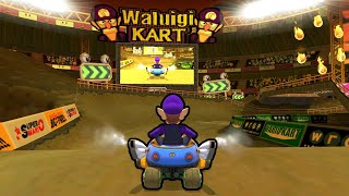 GCN Waluigi Stadium in MK8 | 4K