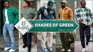 35 Ways to Style Green Color In Fall 2024 | Men's Fashion