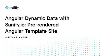 Angular Dynamic Data with Sanity.io: Pre-rendered Angular Template Site