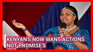 KENYAN'S  NOW WANT TO SEE ACTIONS NOT EMPTY PROMISES