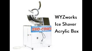 WYZworks Acrylic Ice Shaver Box