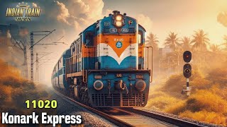 11020 Konark Express - Vijayawada Junction to Pune Journey Gameplay | Indian Train Simulator