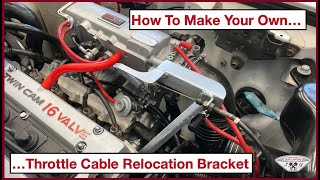 How To Make You Own Throttle Cable Relocation Bracket on your 4AGE Toyota MR2 Mk1