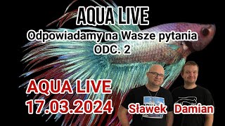 AQUA LIVE ODC. 2 / Odpowiadamy na Wasze pytania / 17.03.24 /  #aquascapingtv