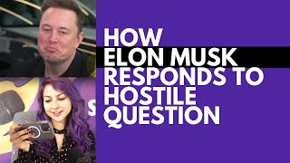 How Elon Musk Responds to Hostile Question