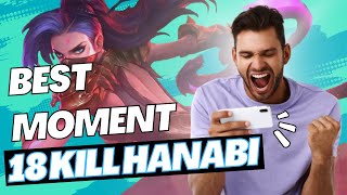 HANABI BEST MOMEN 18KILL | WTF BEST MOMENT MOBILELEGENDS | HANABI BEST BUILD AND EMBLEM | MLBB #2