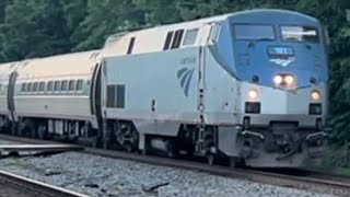 Amtrak #181 passing through Lorton VRE northbound