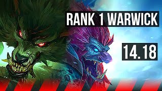 WARWICK vs TRUNDLE (TOP) | Rank 1 Warwick, Comeback, 36k DMG | NA Challenger | 14.18