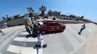 Onewheel 2 GTs + PintX group riding down to Santa Monica and back