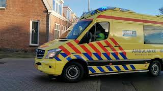 A1 Ambulance 10-113 Den Helder naar melding in Den Helder