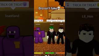 VILLAIN TRICK OR TREAT 🦹‍♂️🔥🎃 #roblox #halloween #funny #coems #shorts #robloxmemes #meme #rblx