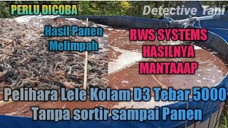 Red Water system (RWS) Vs Green Water system (GWS) Hasilnya sangat menguntungkan Budidaya ikan Lele