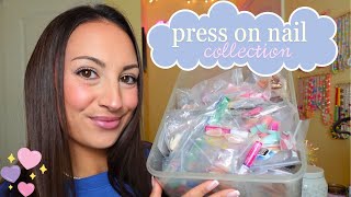 ASMR Sorting Through My Press On Nail Collection ☁️