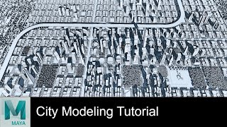 Maya Model a Simple City Quickly Tutorial
