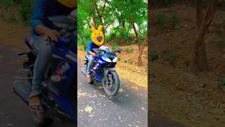 Yamaha R15 bike stunt 😲 #trendingshorts #viral #shorts #bike #rider #bikerapu