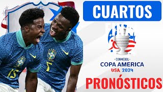 COPA AMERICA 2024 Pronósticos CUARTOS DE FINAL con marcadores & PARLAY de +100 🔥