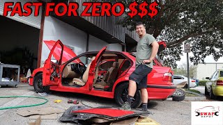 Making my BMW E36 faster for ZERO dollars!!!