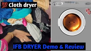 IFB Turbo Dryer /Easy ah துணி காய போடணுமா/  Apo  Vangunga / IFB Dryer Demo & Review Video in Tamil