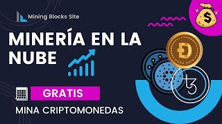 Gana ADA XTZ TRX | Página de MINERÍA en la nube GRATIS - Mining Blocks