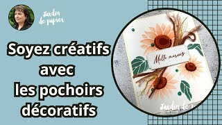 Soyez créatifs avec les pochoirs décoratifs Beauté abondante de Stampin' Up!