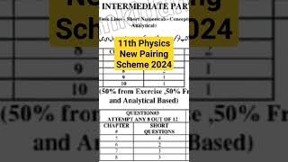 1st year physics new pairing scheme 2024 | physics pairing changed #physics #shortvideo #shorts