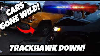 RECKLESS DRIVER HITS 2 CARS(HOW NOT TO LEAVE A MEET) CAR SHOW GONE WRONG!