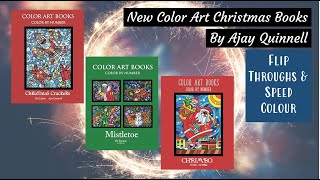 Christmas Books from Ajay Quinnell | Flip throughs & Speed Colour