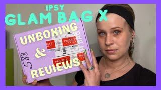 UNBOXING - REVIEW - GIVEAWAY | ipsy: glam bag x • may, 2022 | melissajackson07