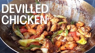 Devilled Chicken : Srilankan Style / ඩෙවල් චිකන් කටට රසට