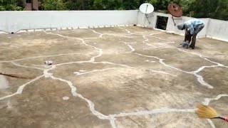 waterproof /cracks repairing and waterproofing in slab. step by step waterproof