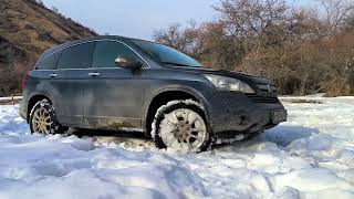 HONDA CR-V OFF-ROAD WET SNOW AND ICE. CHECK 4WD / Хонда црв Оффроад по мокрому снегу и льду.