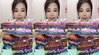 🧊❄️🥶Mukbang ice/hard shaved ice/matcha & milk powder/passion fruit/ice Asmr/sound crunchy